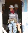 WAYNE GLOWACKI / WINNIPEG FREE PRESS
Jimmy Carter with volunteers at the Habitat for Humanity work site in Winnipeg on Thursday.