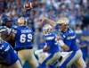 THE CANADIAN PRESS/John Woods
Bombers' quarterback Matt Nichols throws during the first half of CFL action against the Toronto Argonauts in Winnipeg Thursday.