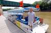 BORIS MINKEVICH / WINNIPEG FREE PRESS
Gord Cartwright, owner-operator of Splash Dash river tours, has been able to run his water bus this year for the first time in three years, and says traffic is high.