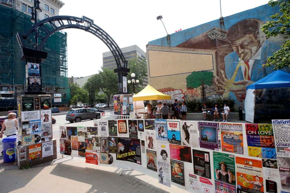 This week, the Exchange District rings with the voices of many, drawn by the hope of finding ears that will hear them. (Wayne Glowacki / Winnipeg Free Press)