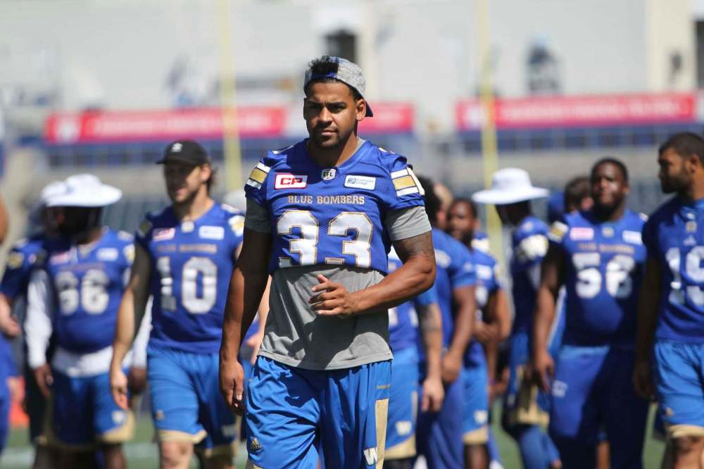 RUTH BONNEVILLE / WINNIPEG FREE PRESS
Winnipeg Blue Bombers running back Andrew Harris says part of finishing games well is starting strong, building momentum and getting into a rhythm.
