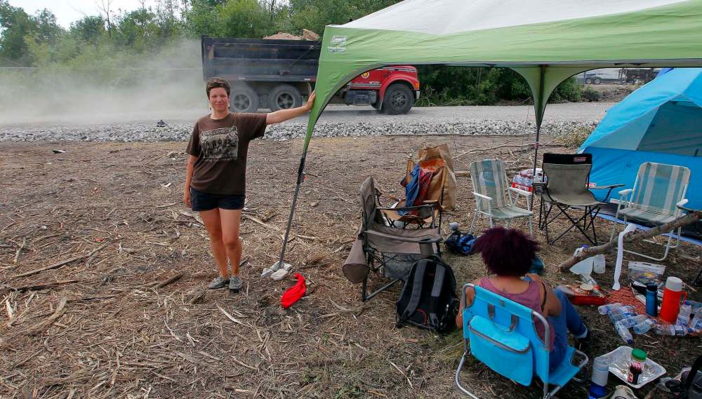 BORIS MINKEVICH / WINNIPEG FREE PRESS FILES
Jenna Vandal, leader of the Rooster Town Blockade, which has been camped on the land since July 14, is not concerned about the appeal.