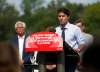 PHIL HOSSACK / WINNIPEG FREE PRESS
'Omnitrax has legal obligations to clean up and to repair the tracks,' Prime Minister Justin Trudeau told a crowd at Assiniboine Park this morning.