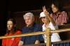 John Woods / THE CANADIAN PRESS FILES
A woman shows a peace sign as Manitoba Premier Greg Selinger apologizes for what has become known as the '60s Scoop at the Manitoba Legislature in Winnipeg in 2015.