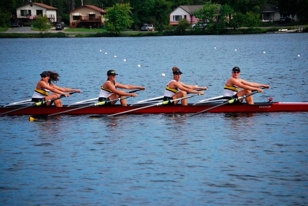 Peter Conway
Manitoba's female quadruple sculls team powered their way to the province's third bronze medal of the Games with a time of seven minutes, 6.49 seconds, behind gold-winning Ontario and B.C.