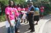 JOHN WOODS / WINNIPEG FREE PRESS
A Caribbean pavilion organizer tells Ghana protesters that they must protest on the sidewalk Sunday. The protesters were gathering signatures against the Ghanaian government's anti-LGBTQ policy.