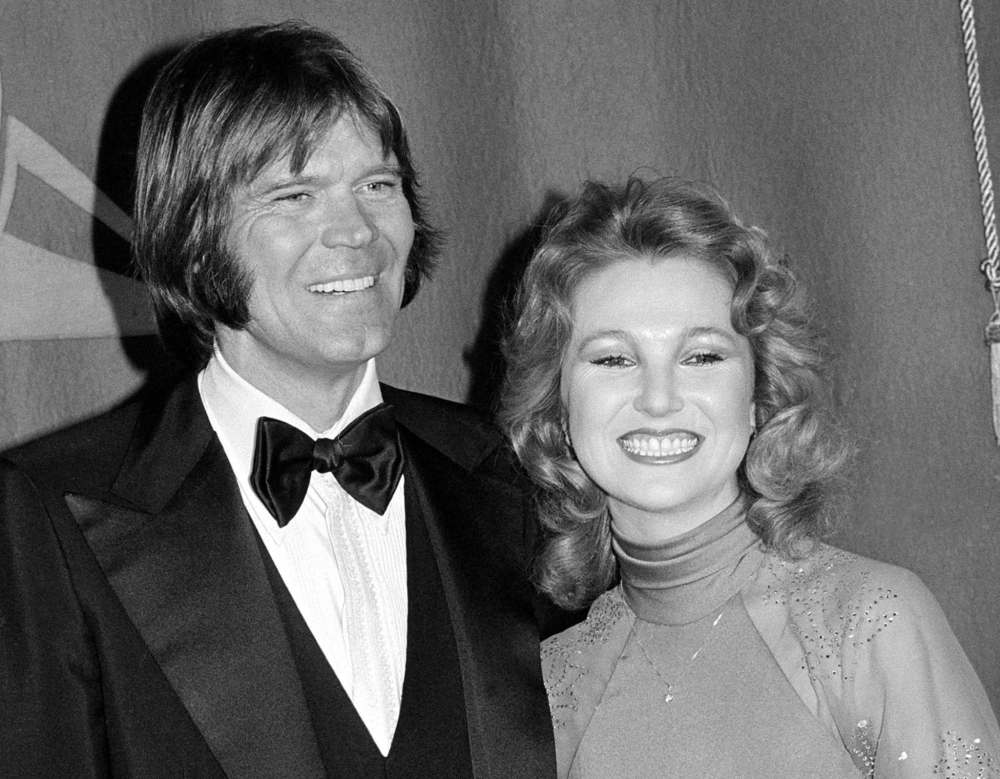ASSOCIATED PRESS FILES
In this Feb. 15, 1979 file photo, country singers Glen Campbell, left, and Tanya Tucker, engaged to one another, are shown at the Grammy Awards in Los Angeles.