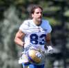 WAYNE GLOWACKI / WINNIPEG FREE PRESS
Wide receiver Julian Feoli-Gudino was back on the practice field Thursday after missing workouts on Tuesday and Wednesday with an undisclosed injury.