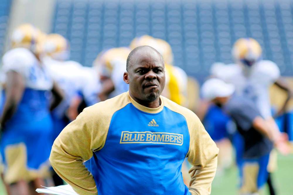 JUSTIN SAMANSKI-LANGILLE / WINNIPEG FREE PRESS
Bombers defensive coordinator Richie Hall rates the team's defence as about average.