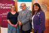 WAYNE GLOWACKI / WINNIPEG FREE PRESS
From left, Megan Tate, director of community grants at The Winnipeg Foundation, Lloyd Axworthy, chairman of Cuso International and Ma Mawi's executive director Diane Redsky took part in the announcement Wednesday.