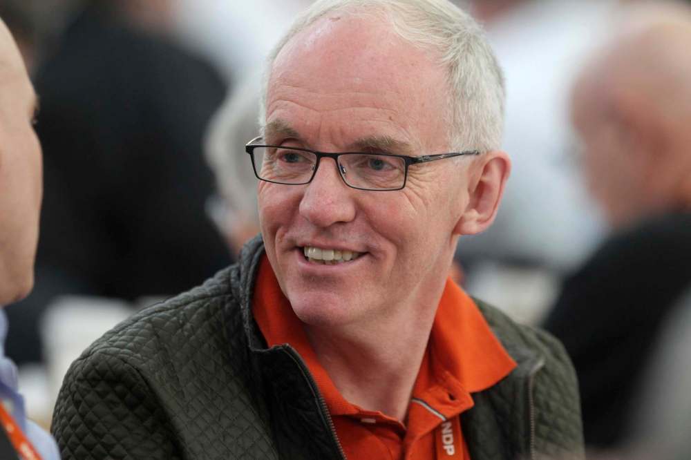 RUTH BONNEVILLE / WINNIPEG FREE PRESS
NDP leadership candidate Steve Ashton wants to make it illegal to utter a racist or homophobic slurs.