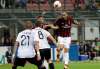 Antonio Calanni / The Associated Press
AC Milan&rsquo;s Leonardo Bonucci heads the ball during the Europa League playoff first-leg match against Shkendija at the Milan San Siro Stadium on Thursday.