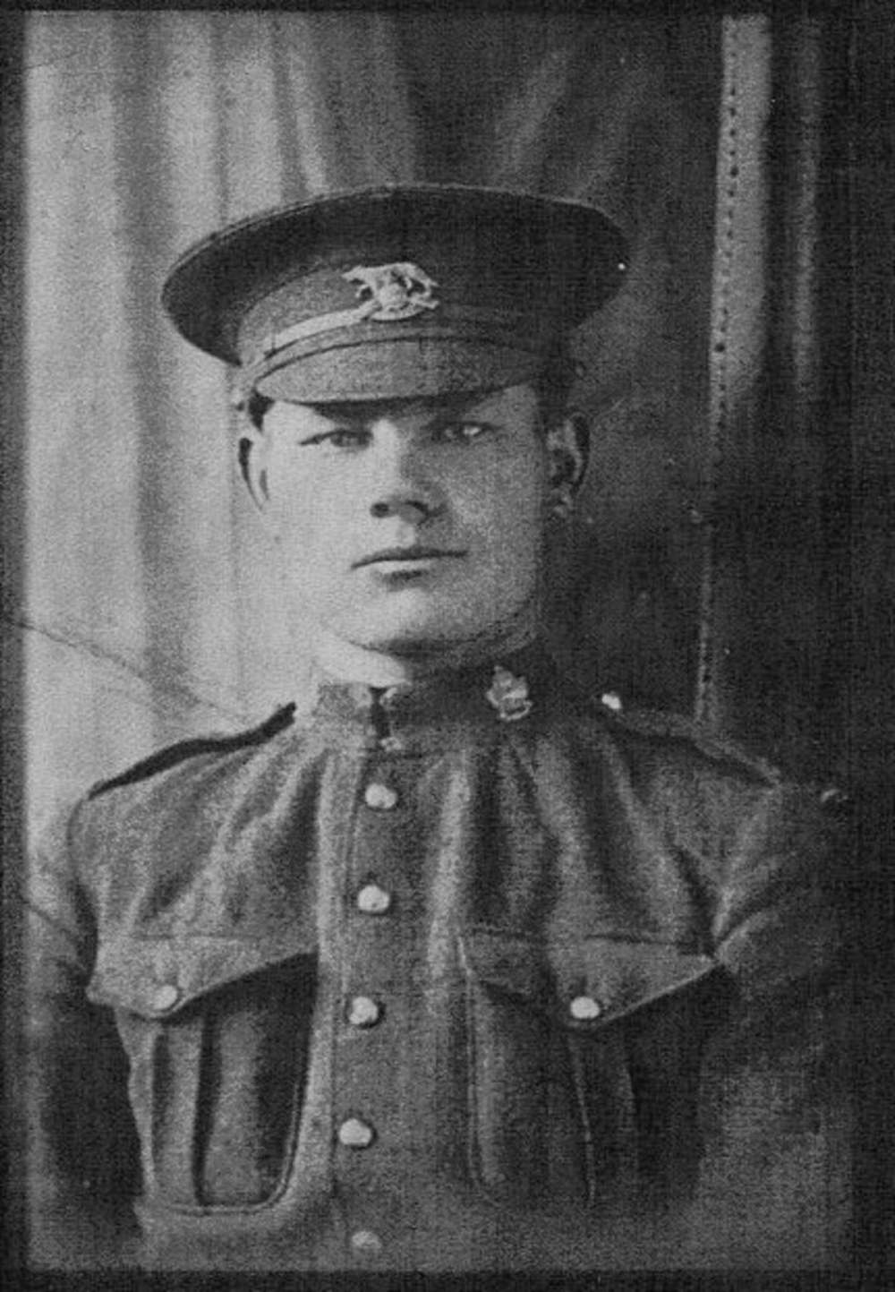 Department of National Defence Private Reginald Joseph Winfield Johnston of Fairford, Manitoba. His remains were found in northwestern France in 2011.