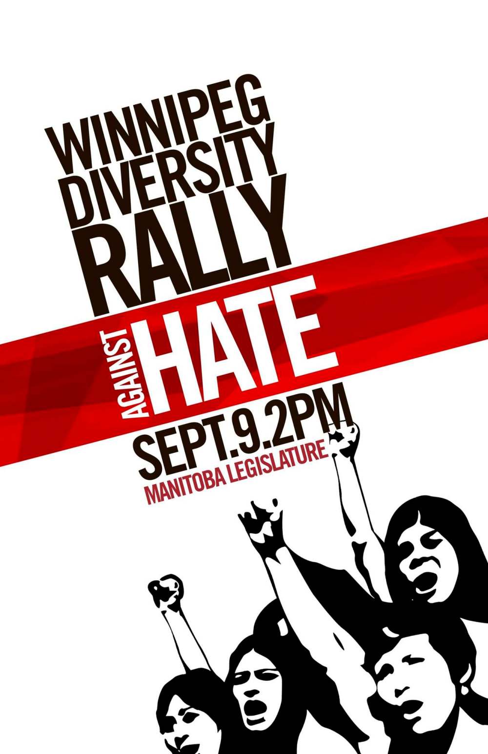 Supplied
The Winnipeg Diversity Rally Against Hate takes place on Sept. 9 at 2 p.m.
