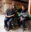 BORIS MINKEVICH / WINNIPEG FREE PRESS
From left, Victor and Emma Harper with their son Harris at Canad Inns Polo Park.