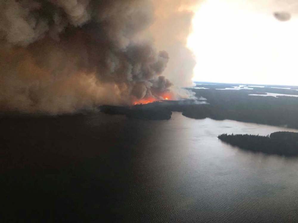 MLA Judy Klassen via Facebook
Manitoba Hydro is keeping tabs on wildfires raging through northern Manitoba.