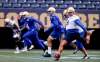 WAYNE GLOWACKI / WINNIPEG FREE PRESS
Winnipeg Blue Bombers placekicker Justin Medlock kicks off during the team’s practice at Investors Group Field on Friday. The Bombers tackle the Saskatchewan Roughriders at Mosaic Stadium in Regina on Sunday.