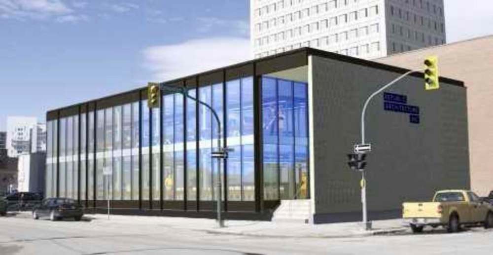 SuppLied
An artist’s rendering of the structure, post-facelift. The building is considered a prime example of mid-century modernist architecture, and will be home to Republic Architecture Inc.