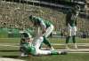 THE CANADIAN PRESS/Mark Taylor
Saskatchewan Roughriders' Vernon Adams Jr., on the turf during first half CFL action against the Winnipeg Blue Bombers, in Regina on Sunday. A disturbing number of Riders players developed 