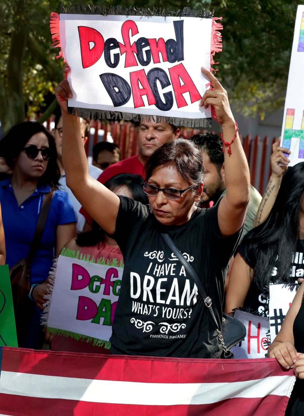 Matt York / The Associated Press
DACA supporters protest the program's demise.