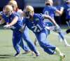BORIS MINKEVICH / WINNIPEG FREE PRESS
The Blue Bombers defence will be looking to slow down the Roughriders offence on Saturday as they’ve given up more than 100 points in their three meetings this season.