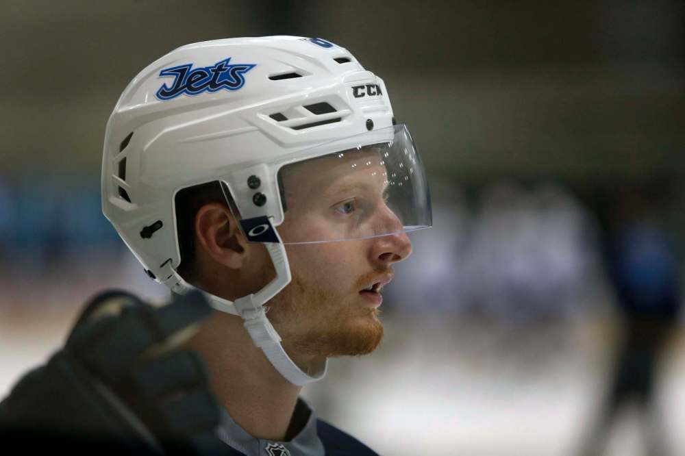 WAYNE GLOWACKI / WINNIPEG FREE PRESS
Kyle Connor at the annual Winnipeg Jets summer development camp at the Bell MTS Iceplex Tuesday.