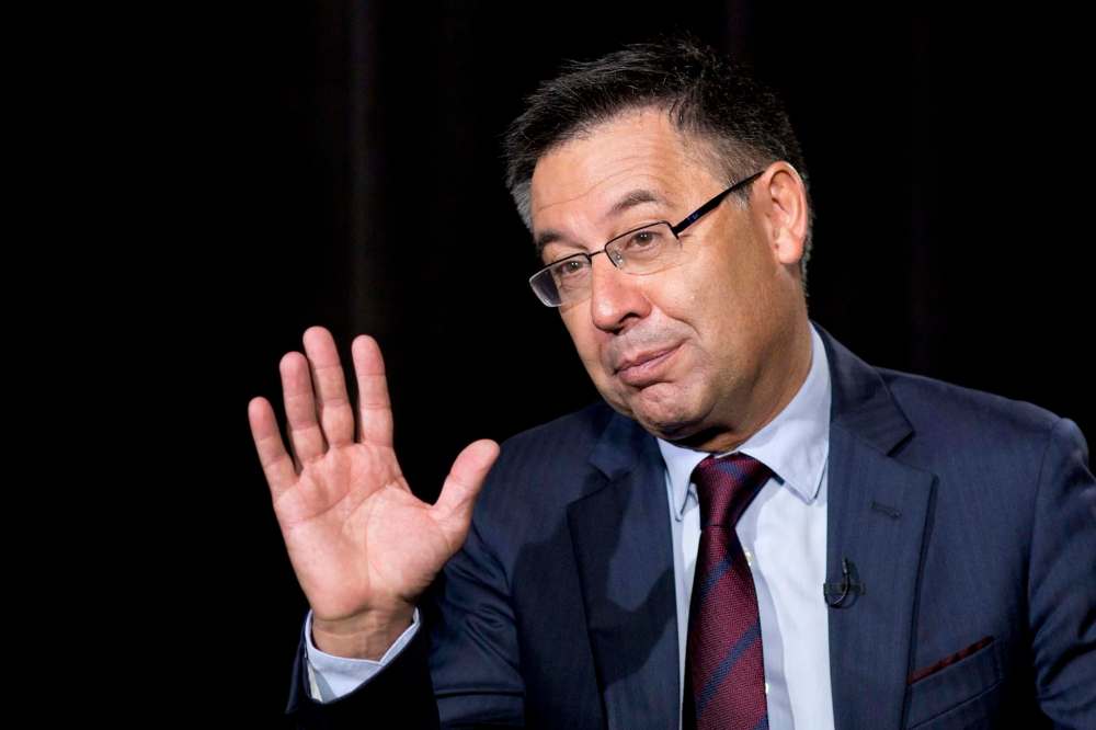 Mark Lennihan / The Associated Press Files
Josep Maria Bartomeu, president of FC Barcelona, is involved in an ongoing dispute with star player Andres Iniesta.
