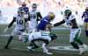 Trevor Hagan / The Canadian Press files
Saskatchewan Roughriders players try to tackle Winnipeg Blue Bombers quarterback Matt Nichols before forcing him to fumble the ball during the second half of the Banjo Bowl at Investors Group Field on Sept. 9.