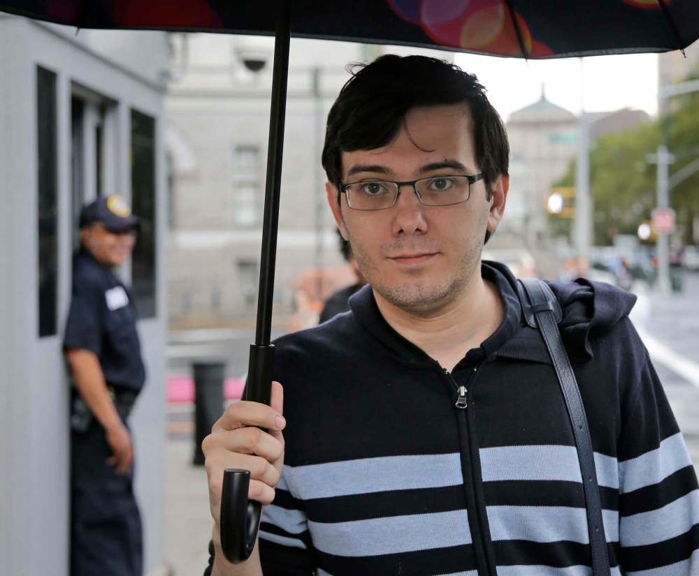 Seth Wenig / The Associated Press Files
Martin Shkreli was sent to a federal detention centre last week over concerns that he poses a danger to members of the public.