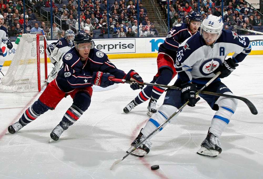 Kyle Robertson / Columbus Dispatch
Mark Scheifele is pushing himself to play better than Connor McDavid and Sidney Crosby.