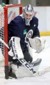 JOE BRYKSA / FREE PRESS FILES
Connor Hellebuyck comes into training camp this season as the de facto backup to Steve Mason.