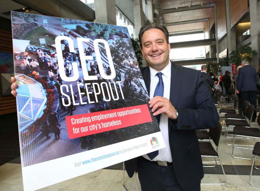 WAYNE GLOWACKI / WINNIPEG FREE PRESS files
‘Our collective goal this year is to hit our $1 million in total funding raised since the inception of the initiative, allowing those people who are homeless or at the risk of being homeless to be employed by helping us beautify our downtown together, creating collective hope and inspiration for our community,' Downtown Winnipeg BIZ CEO Stefano Grande said.