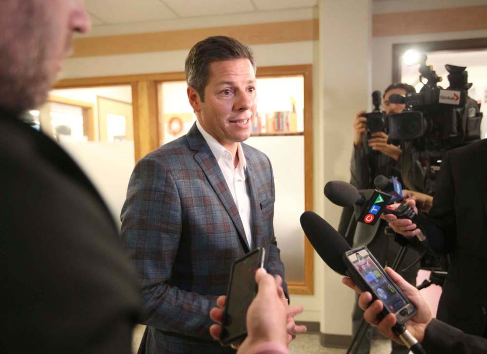 RUTH BONNEVILLE / WINNIPEG FREE PRESS
Mayor Brian Bowman says his proposal to impose restrictions on former mayors and councillors will restore trust and improve city hall.