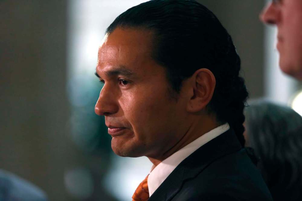 WAYNE GLOWACKI / WINNIPEG FREE PRESS
Premier Brian Pallister is questioning electoral disclosure rules in light of new information about newly-elected NDP leader Wab Kinew's past.