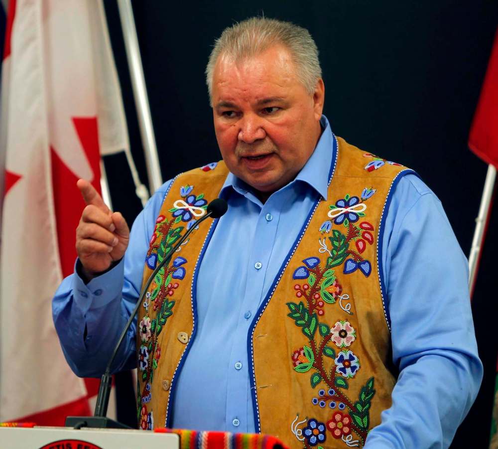 BORIS MINKEVICH / WINNIPEG FREE PRESS
Manitoba Métis president David Chartrand