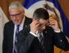 PHIL HOSSACK / WINNIPEG FREE PRESS FILES
CAO Doug McNeil and Mayor Brian Bowman at city Hall.