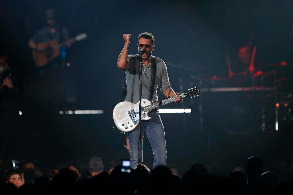 JOHN WOODS / WINNIPEG FREE PRESS FILES
Eric Church performs in Winnipeg Tuesday, March 7, 2017.