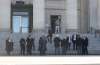WAYNE GLOWACKI / WINNIPEG FREE PRESS
The Manitoba Legislative building evacuated Thursday afternoon.