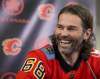 LARRY MACDOUGAL / CANADIAN PRESS FILES
Jaromir Jagr has a laugh after being introduced as the newest Calgary Flames player at a press conference in Calgary on Wednesday.