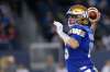 JOHN WOODS / THE CANADIAN PRESS
Winnipeg Blue Bombers quarterback Matt Nichols (15) looks for his receivers during the first half of CFL action against the Hamilton Tiger-Cats in Winnipeg Friday.