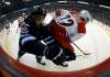 TREVOR HAGAN / THE CANADIAN PRESS 
Winnipeg Jets' Mathieu Perreault (85) battles with Carolina Hurricanes' Brett Pesce (22) during second period NHL hockey action in Winnipeg, Saturday, October 14, 2017.