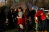 A sunrise ceremony was held Monday morning by the monument in honour of Manitoba’s missing and murdered Indigenous women and girls at The Forks to mark the start of the commission's hearings in Winnipeg. (Wayne Glowacki / Winnipeg Free Press)