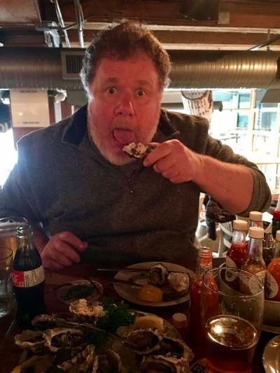 SUPPLIED
Doug does his best to rid the world of gassy oysters at Rodney's Oyster House in Vancouver.