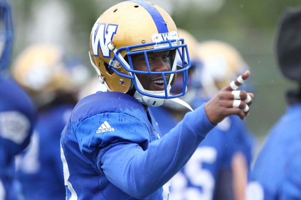 Ruth Bonneville / Winnipeg Free Press Files
Blue Bombers Defensive Back T.J. Heath is returning to Toronto Saturday for the first time since being traded from the Argos along with a first-round draft pick for Drew Willy.
