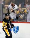 Gene J. Puskar / The Associated Press
Pittsburgh Penguins' Phil Kessel (81) celebrates his game-winning goal Thursday.