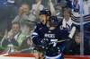 JOHN WOODS / CANADIAN PRESS FILES
Brendan Lemieux and Tyler Myers celebrate Lemieux's first NHL goal on Sunday, Oct. 29.