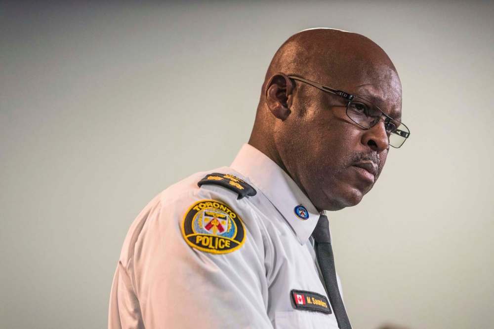 Aaron Vincent Elkaim / Canadian Press files
Toronto Police Chief Mark Saunders received a kidney transplant last month.