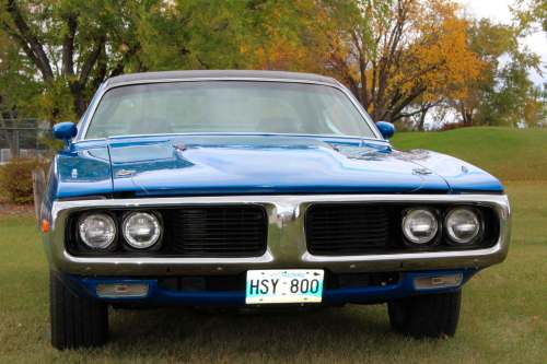 A fresh paint job, and the restoration of its original vinyl top, has this &rsquo;73 classic turning heads. (Photos by Larry D&rsquo;Argis / Winnipeg Free Press)