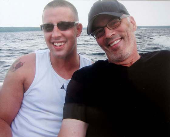 PHIL HOSSACK / WINNIPEG FREE PRESS FILESCBC Sports broadcaster Scott Oake, right, poses with his son Bruce in a family photo. The Oake family is in discussions with the province and city officials in an attempt to build a residential addictions treatment facility in honour of Bruce, who died of a drug overdose in 2011.