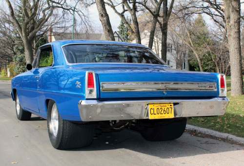 The flawless Viper blue paint job on this ‘67 Nova SS was bonus for Dave Geraldi, who found it listed in the classifeds